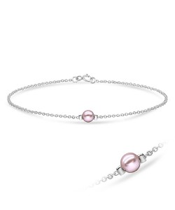 Pink Pearl Silver Bracelet BRS-01